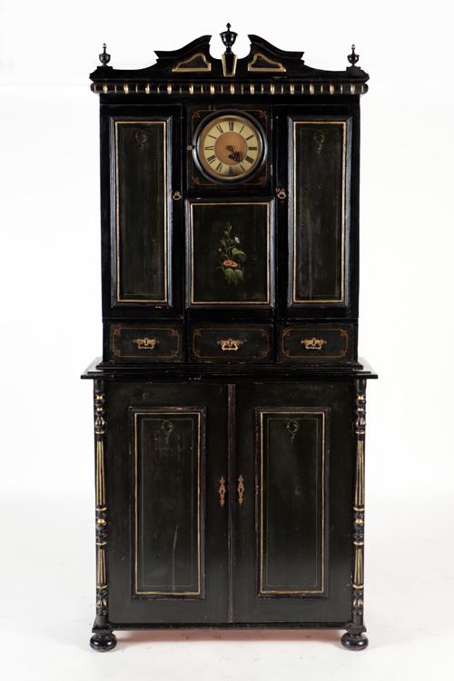 SWEDISH CABINET MORA GRANDFATHER CLOCK C.1840 (1 of 8)