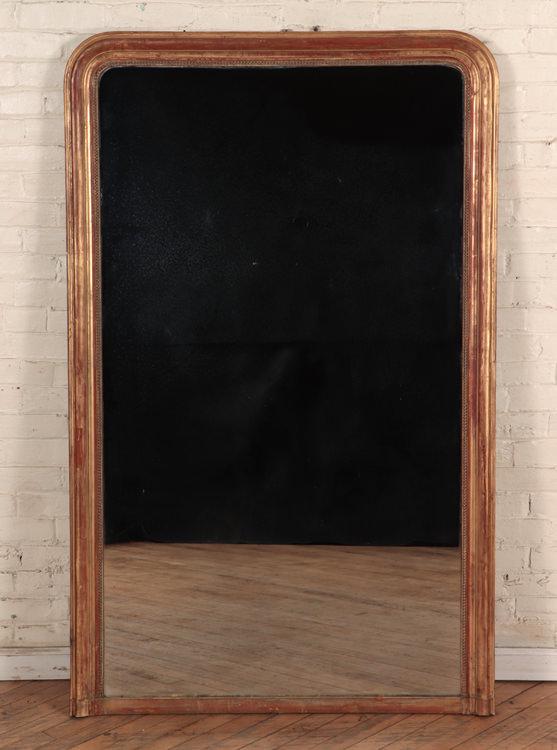 FRENCH GILT WOOD MIRROR LOUIS PHILIPPE STYLE 1860 (1 of 3)