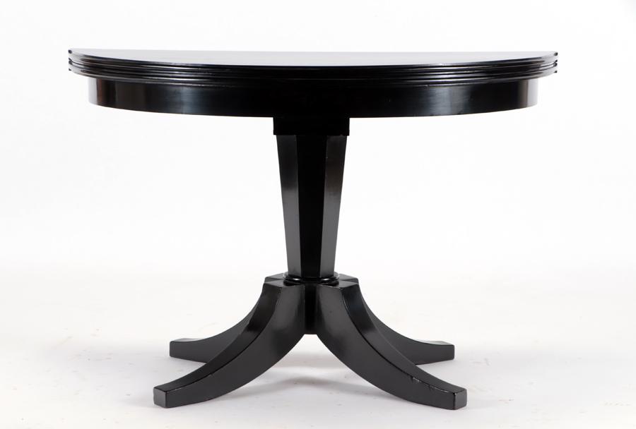 EBONIZED FRENCH FLIP TOP GAMES TABLE CIRCA 1940 (1 of 5)