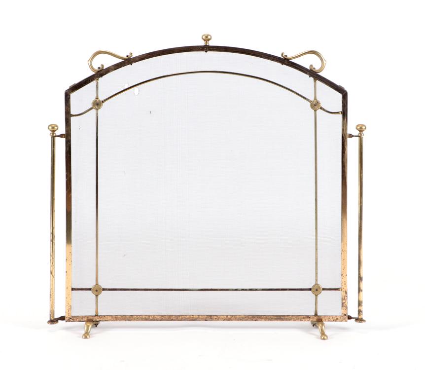 BRONZE FIREPLACE SCREEN CIRCA 1920 (1 of 4)