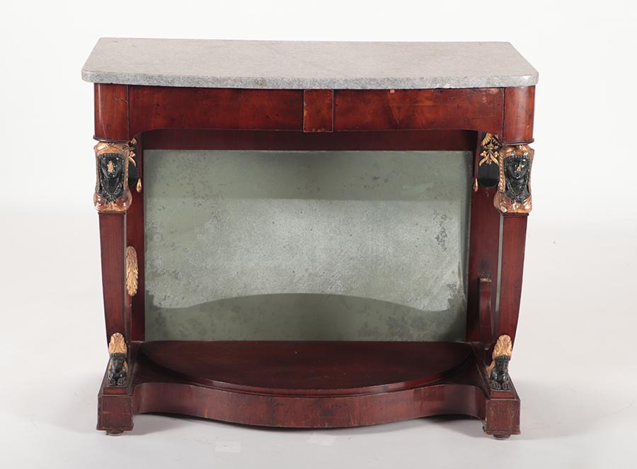 19TH C NORTHERN EUROPEAN MARBLE TOP CONSOLE TABLE (1 of 8)