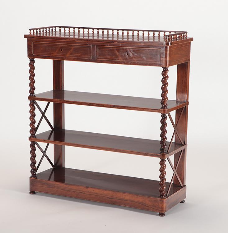 19TH C CHARLES X ROSEWOOD AND INLAID ETEGERE (1 of 5)