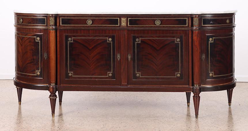 FRENCH MAHOGANY LOUIS XVI SIDEBOARD CIRCA 1950 (1 of 13)
