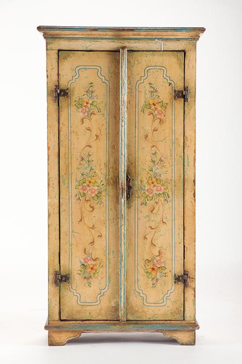 MODERN PAINTED TWO DOOR CABINET (1 of 7)