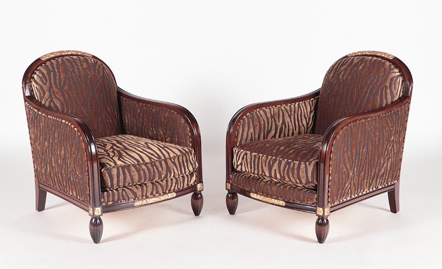 PR RESTORED FRENCH ART DECO CLUB CHAIRS 1930 (1 of 7)