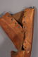 176: ANTIQUE LEATHER WOOD PEG LEG C. 1890 - 5