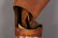176: ANTIQUE LEATHER WOOD PEG LEG C. 1890 - 7