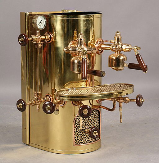 566 vintage Imesa brass copper espresso coffee machine Nov 20, 2010