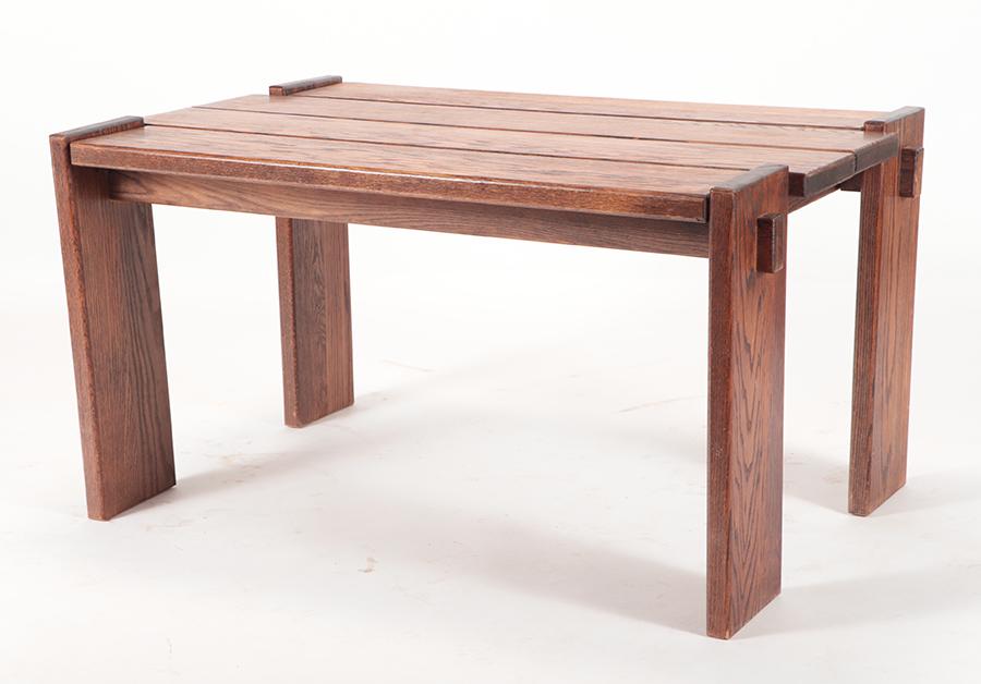 FRENCH OAK DESK CIRCA 1950 (1 of 5)