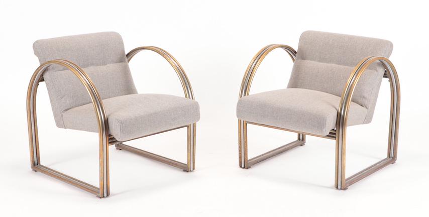PAIR OF ART DECO ARMCHAIRS CIRCA 1970 (1 of 6)