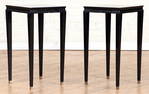 PAIR FRENCH DRINKS TABLES MANNER OF JANSEN