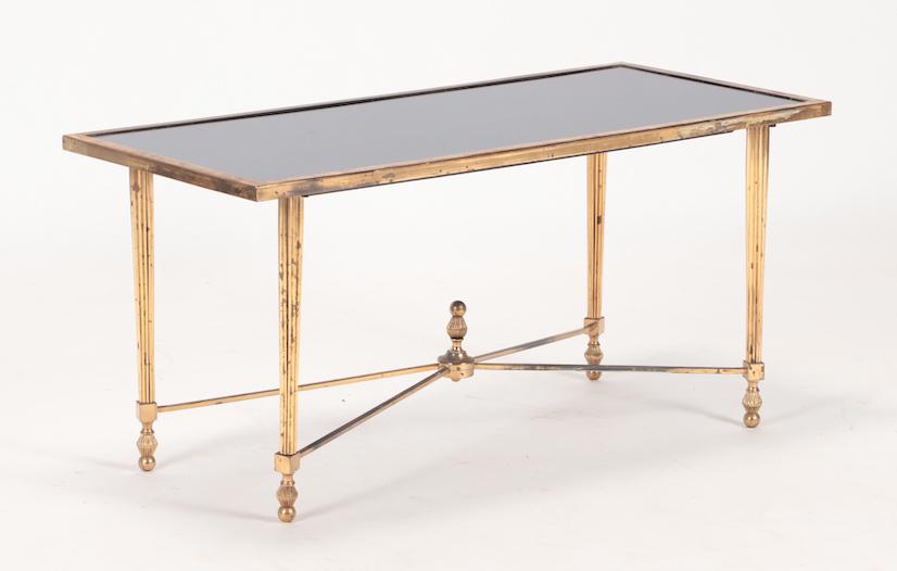 BRASS DIRECTORIE STYLE COFFEE TABLE C. 1940 (1 of 5)