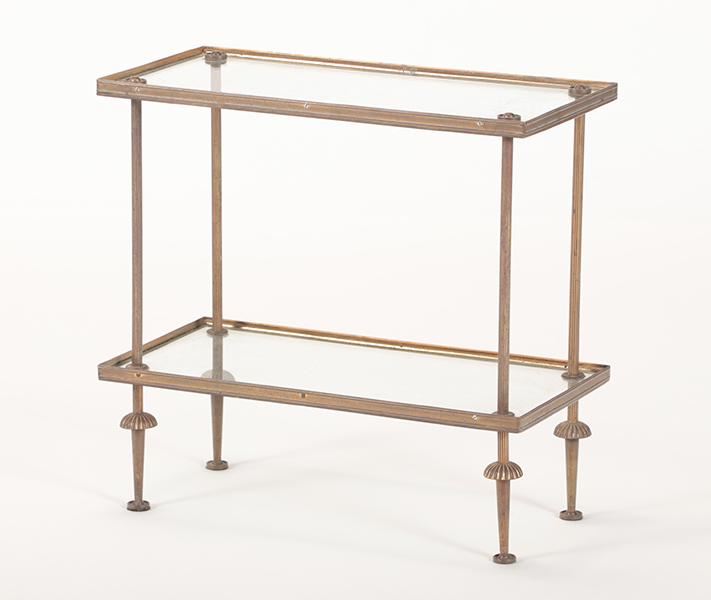 FRENCH TWO TIER TABLE MANNER JANSEN C.1950 (1 of 5)