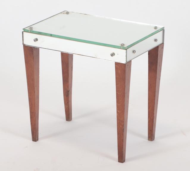 FRENCH MIRRORED TABLE C.1945 (1 of 4)