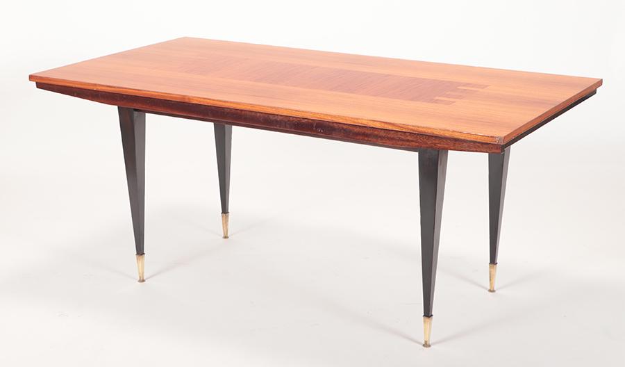 FRENCH CUBAN MAHOGANY DINING TABLE C.1960 (1 of 4)