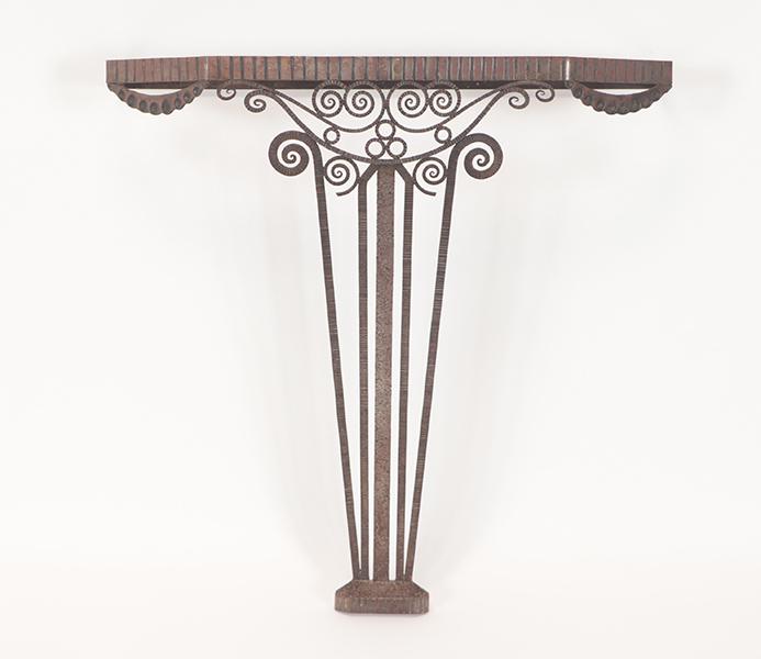 FRENCH IRON ART DECO CONSOLE TABLE BASE 1935 (1 of 5)