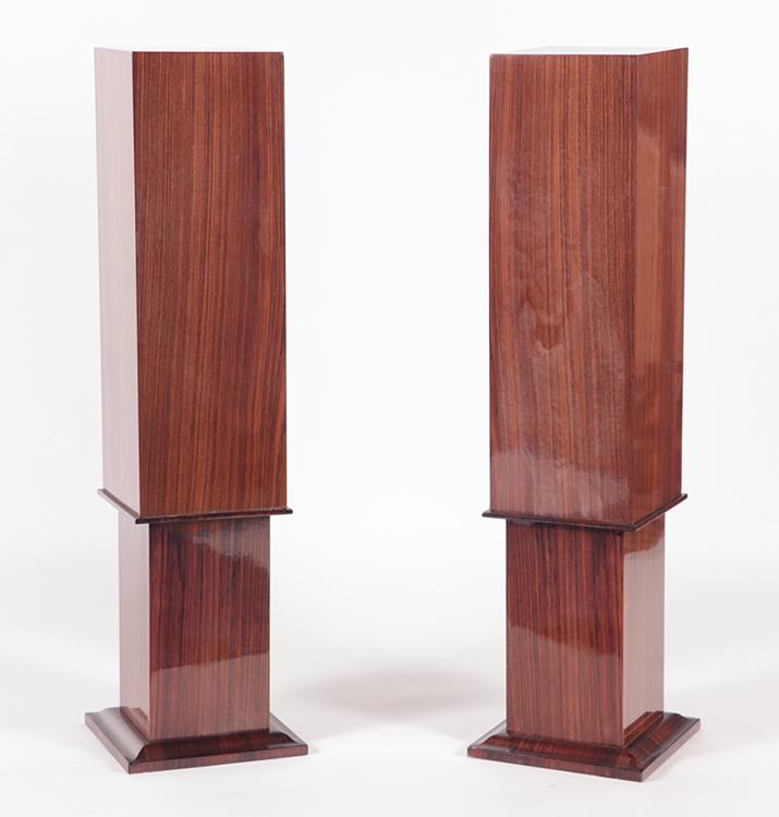 PAIR OF ART DECO FRENCH ROSEWOOD PEDESTALS (1 of 4)