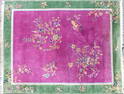 PINK AND GREEN CHINESE RUG