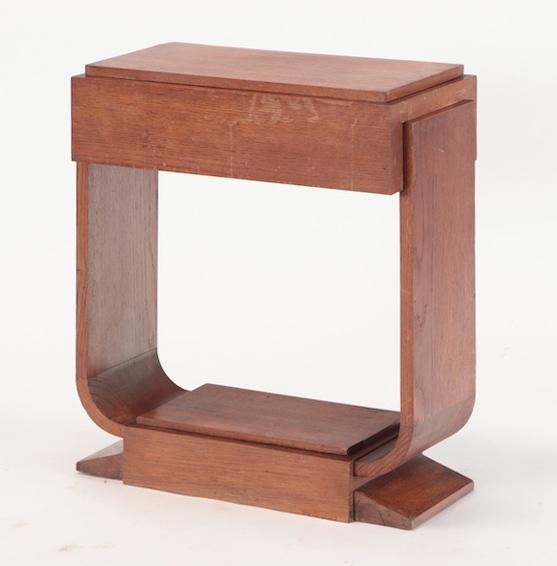 FRENCH ART DECO OAK TABLE C.1930 (1 of 5)