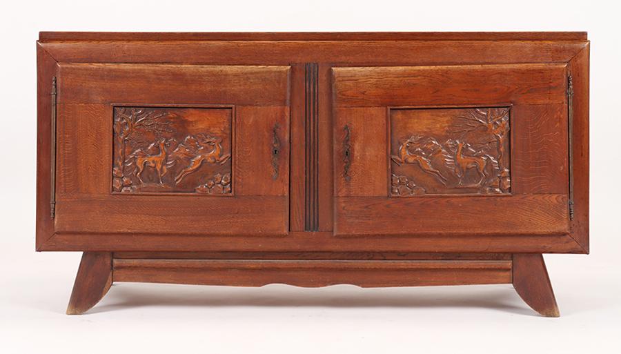 A FRENCH OAK ART DECO SIDEBOARD CIRCA 1935 (1 of 11)