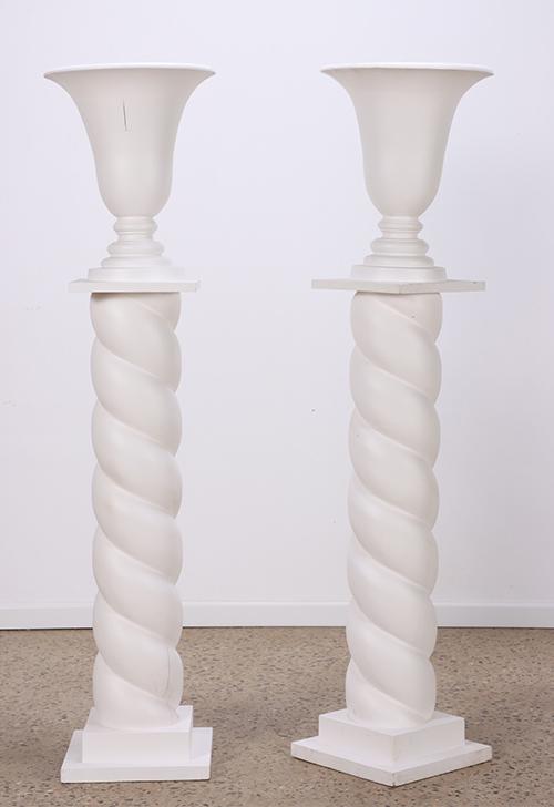 A pair of plaster torchieres in the manner of (1 of 5)