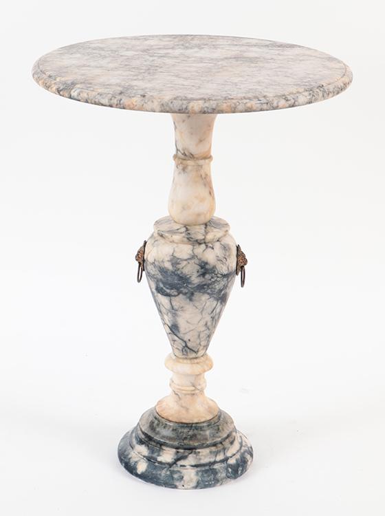 An alabaster occasional table C 1940. (1 of 4)