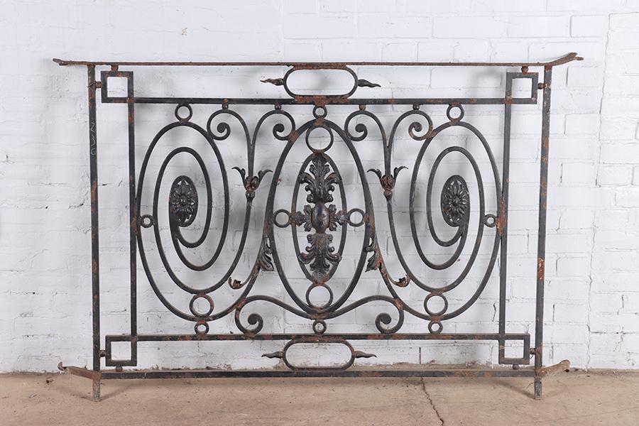 IRON BALCONY PANEL CIRCA 1900 (1 of 10)