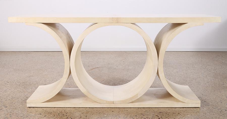 PARCHMENT COVERED CONSOLE MANNER SPRINGER (1 of 4)