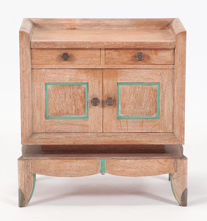 PETITE FRENCH OAK NIGHT STAND C.1950 (1 of 6)