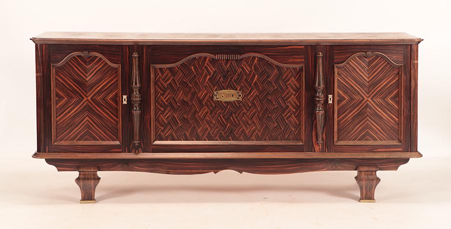 FRENCH MACASSAR SIDEBOARD C.1950 (1 of 8)