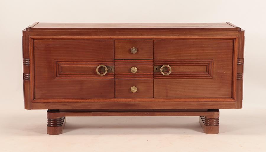 FRENCH MAHOGANY SIDEBOARD DUDOUYT C.1950 (1 of 8)