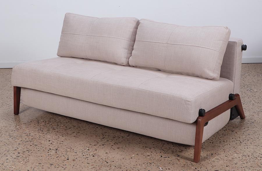 MECHANICAL DAYBED BY INNOVATION LIVING: A mechanical daybed by Innovation Living. Ht: 31" Wd: 65" Dpth: 38" Seat: 17"