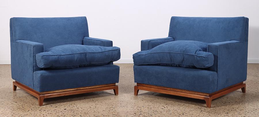 OVERSIZED PAIR CLUB CHAIRS C.1955 (1 of 5)