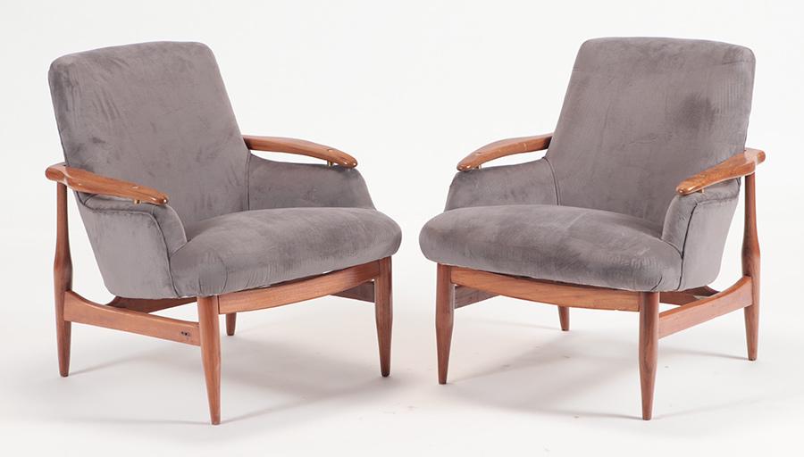 PAIR LOUNGE CHAIRS MANNER JUHL C.1955 (1 of 6)