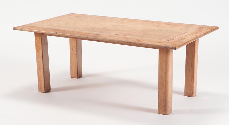 FRENCH OAK COFFEE TABLE C.1950 (1 of 5)