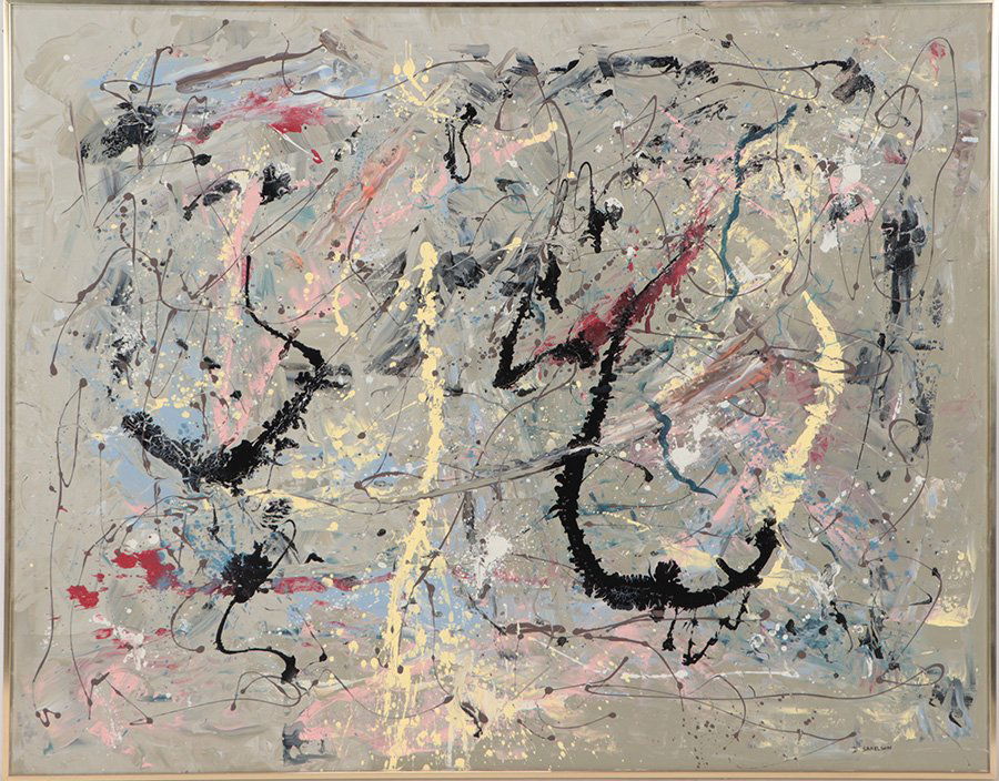 JACKSON POLLOCK INSPIRED ABSTRACT PAINTING (1 of 4)