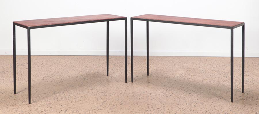 PAIR CONSOLE TABLES MANNER FRANK (1 of 5)