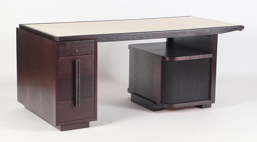 LARGE FRENCH OAK DESK FRANCISQUE CHALEYSSIN (1 of 9)