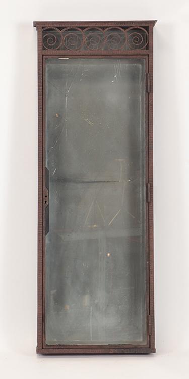 FRENCH IRON WALL MOUNT VITRINE (1 of 6)