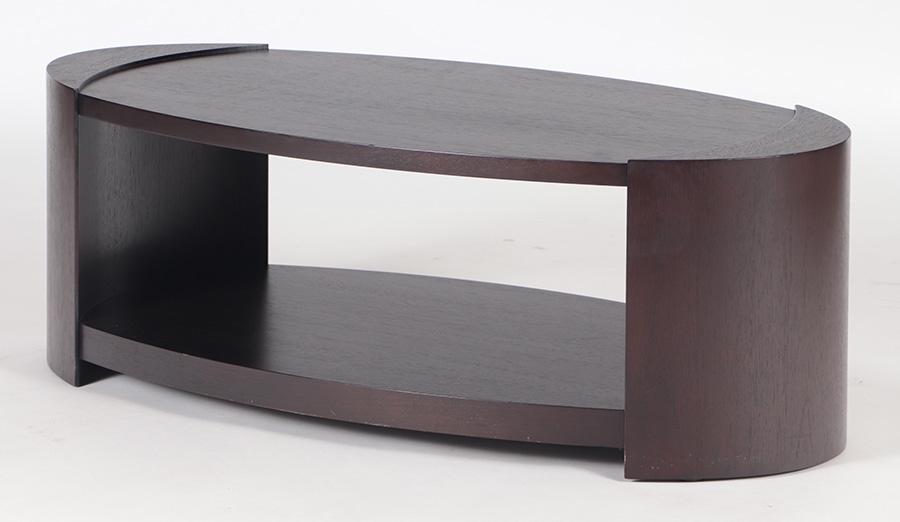 OVAL MAHOGANY COFFEE TABLE BY JOSEPH JEUP (1 of 5)