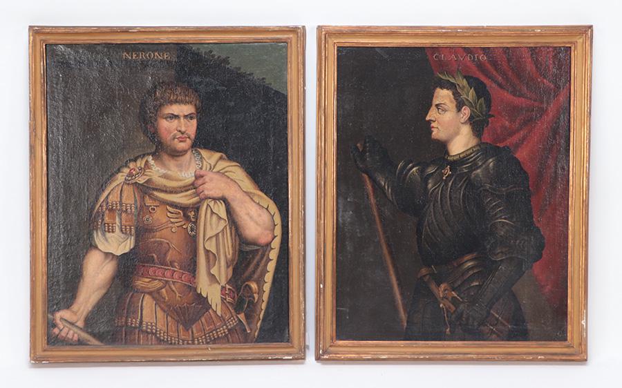 AFTER TITIAN "CLAUDIO" AND "NERONE" OIL ON CANVAS (1 of 9)