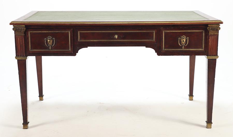 FRENCH MAHOGANY WRITING DESK C.1930 (1 of 10)