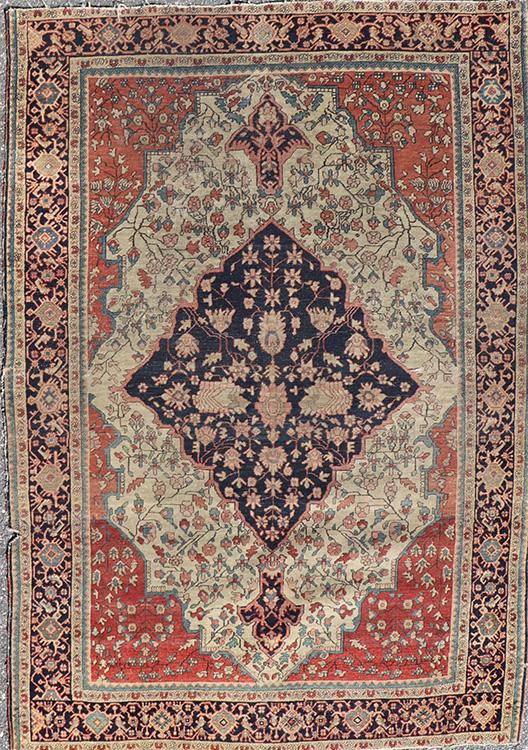 PERSIAN FERAGHAN SAROUK RUG C.1930 (1 of 4)