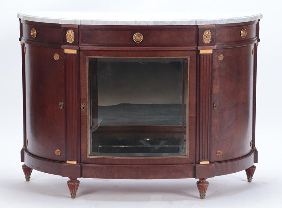 A FRENCH MAHOGANY LOUIS XVI STYLE SERVER HAVING (1 of 9)