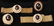 477: SET 18K GOLD: 2 MESH BRACELETS ONE RING ONE PIN