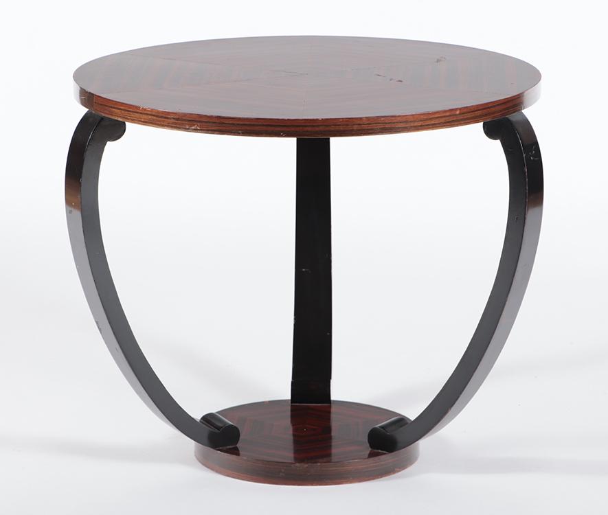 A PARTIAL EBONIZED AND ROSEWOOD ART DECO STYLE (1 of 3)