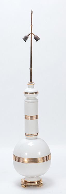 Large Ceramic Floor Lamp C 1970. Ht: 57.5" Wd: 13" (1 of 5)