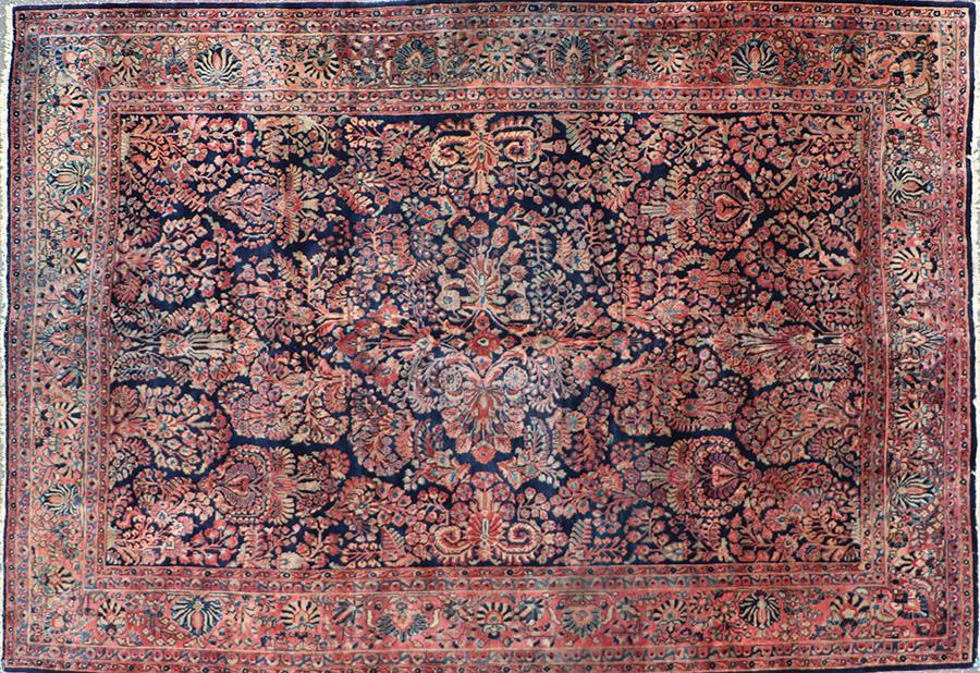 BLUE SAROUK RUG (1 of 4)