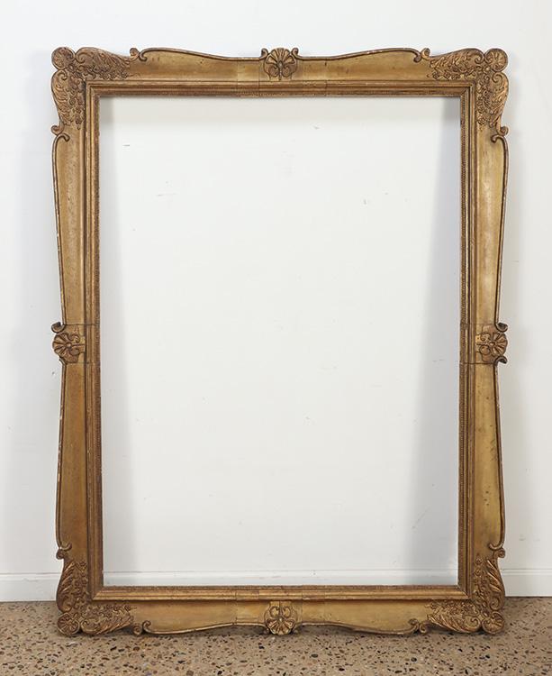LARGE EIGHTEENTH CENTURY GILT WOOD PICTURE FRAME (1 of 5)