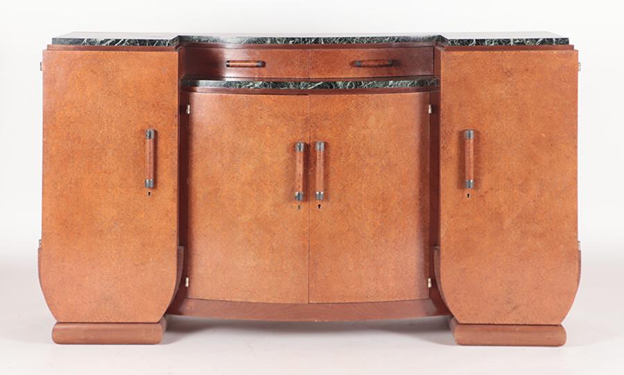 FRENCH ART DECO AMBOYNA SIDEBOARD CIRCA 1935 (1 of 7)
